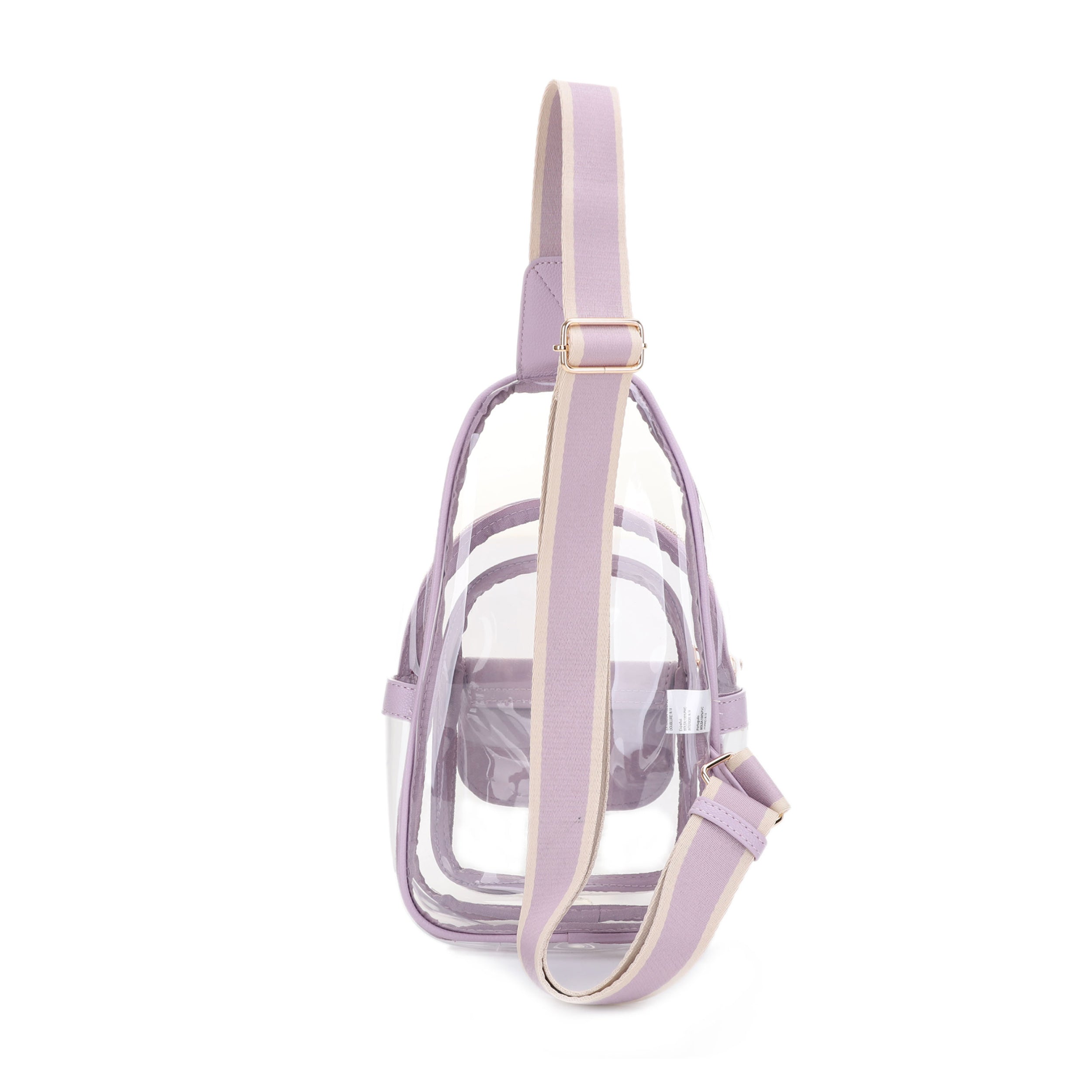 Eva Clear Sling Bag with Medallion Detailing