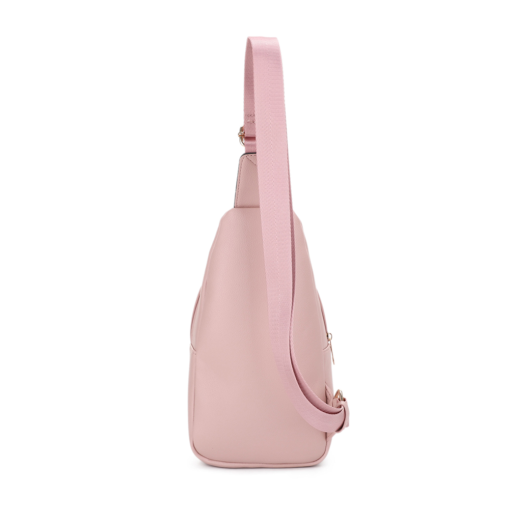 Eva Double Compartment Sling Bag with Medallion Detailing