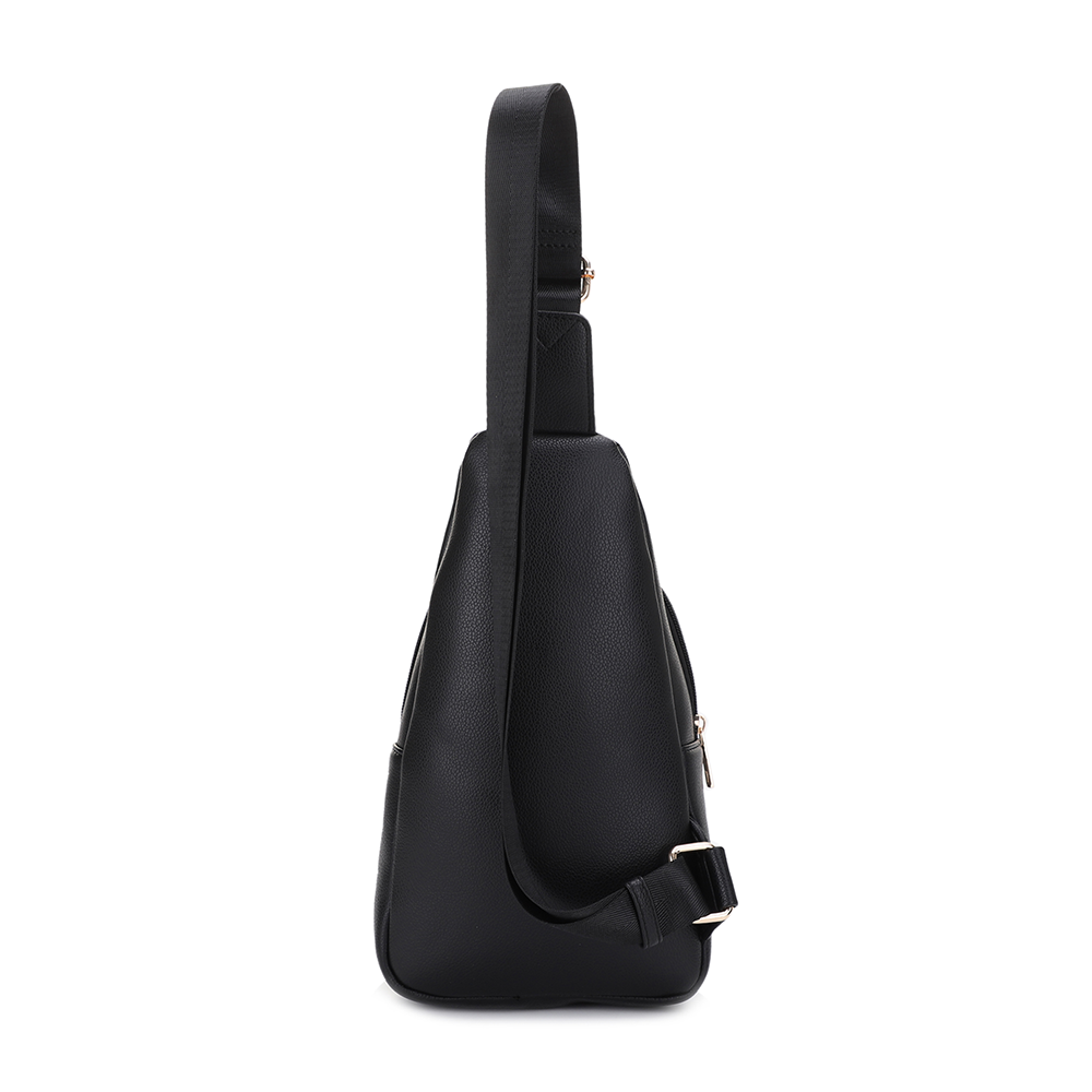 Eva Double Compartment Sling Bag with Medallion Detailing
