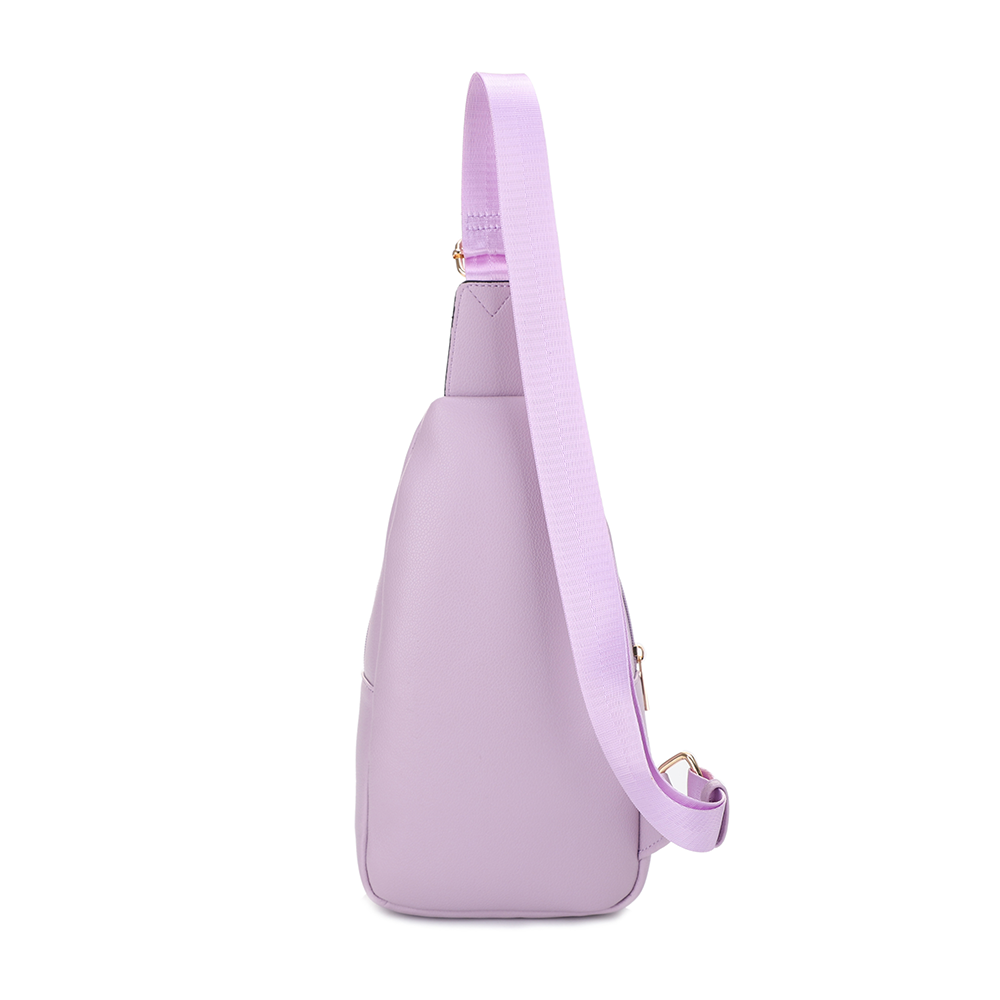 Eva Double Compartment Sling Bag with Medallion Detailing