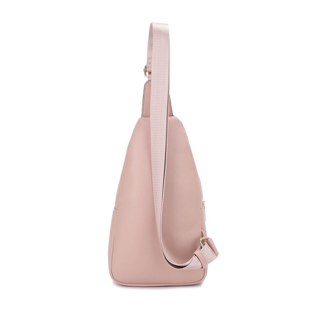 Eva Double Compartment Sling Bag with Medallion Detailing