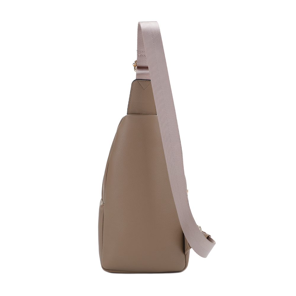 Eva Double Compartment Sling Bag with Medallion Detailing