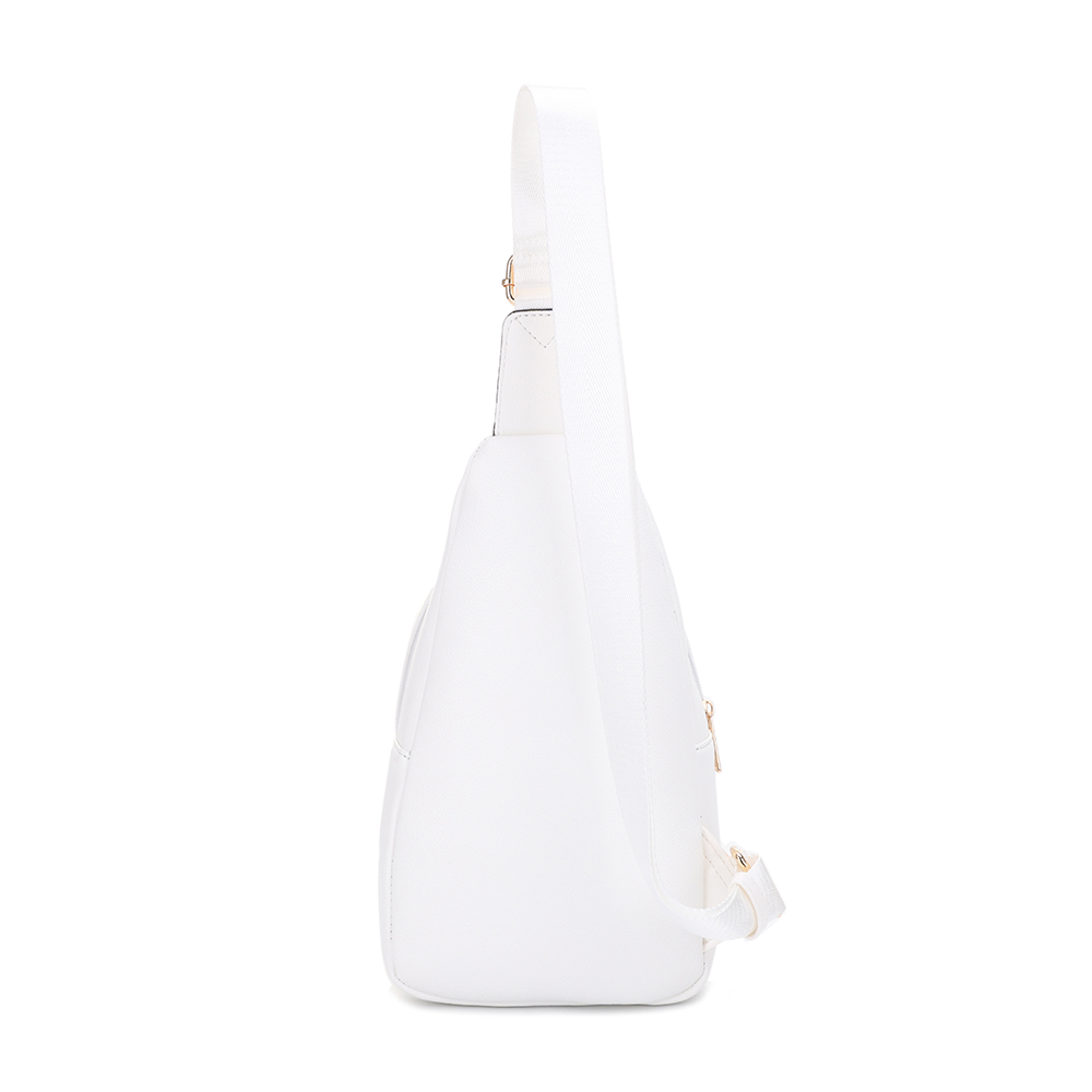 Eva Double Compartment Sling Bag with Medallion Detailing