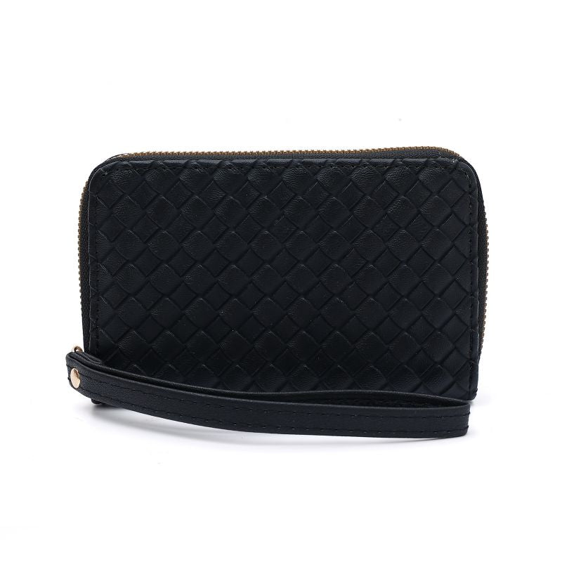 Jenny Weave Embossed Vegan Leather Wallet