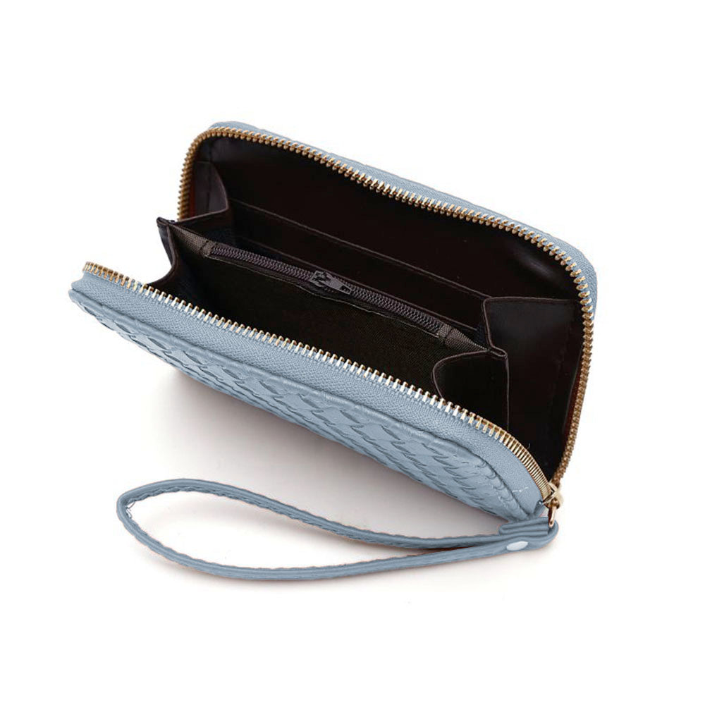 Jenny Weave Embossed Vegan Leather Wallet