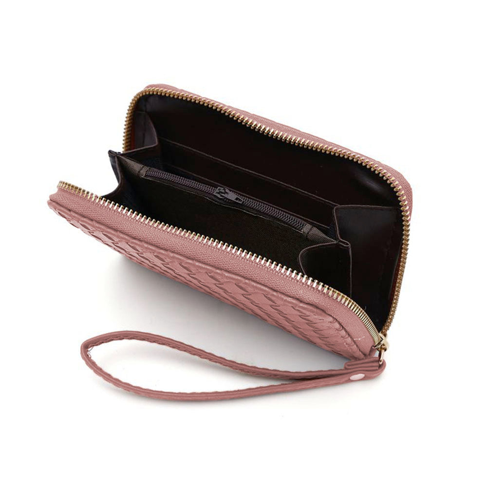 Jenny Weave Embossed Vegan Leather Wallet