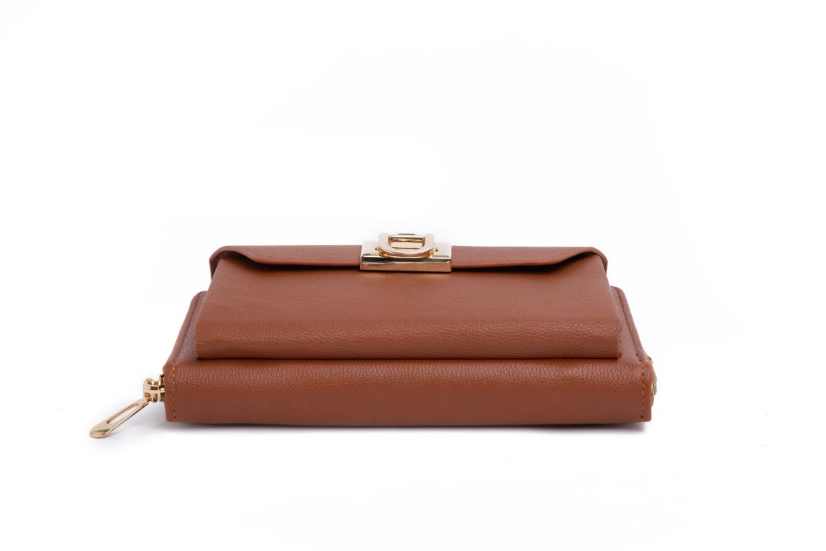 Olivia Wallet Crossbody with Flip Lock