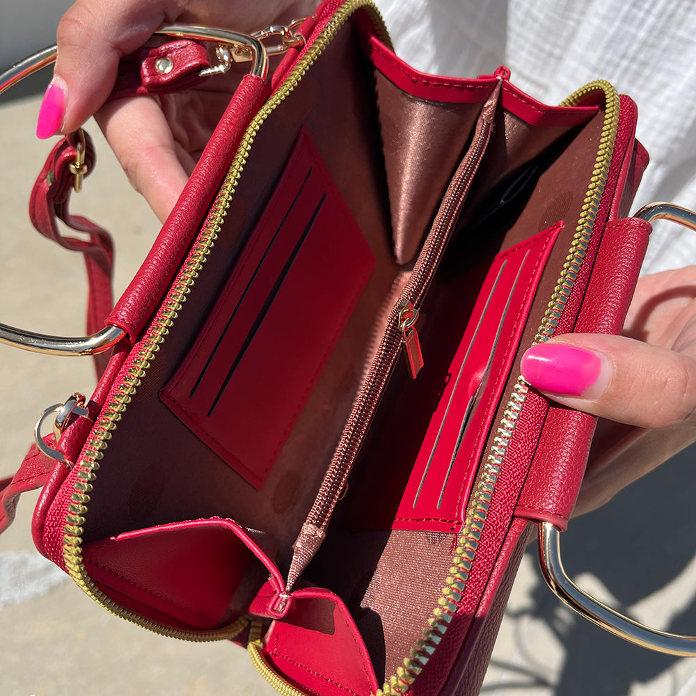 MIRANDA CROSSBODY WITH TOP HANDLE