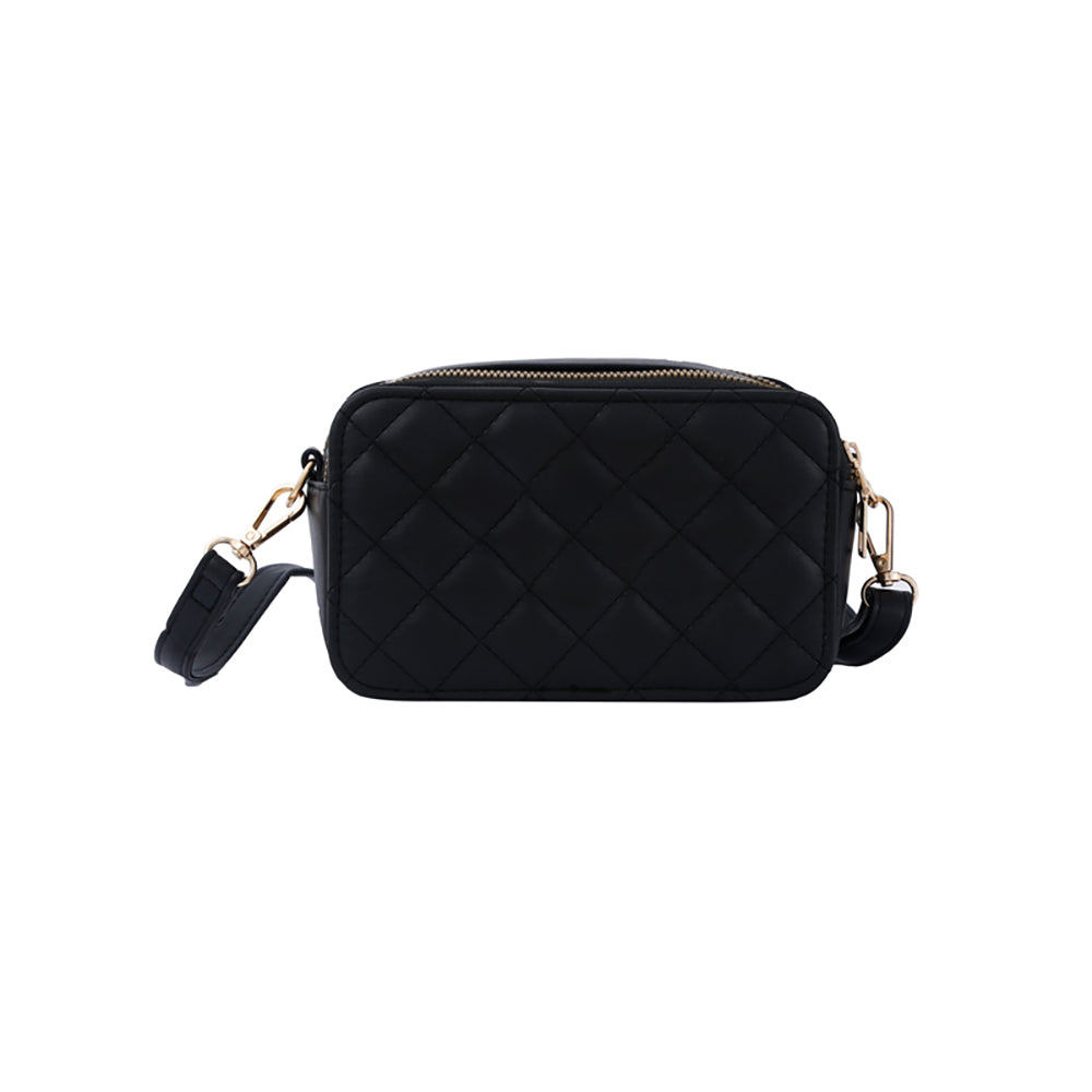 Selina Double Compartment Quilted Crossbody Bag